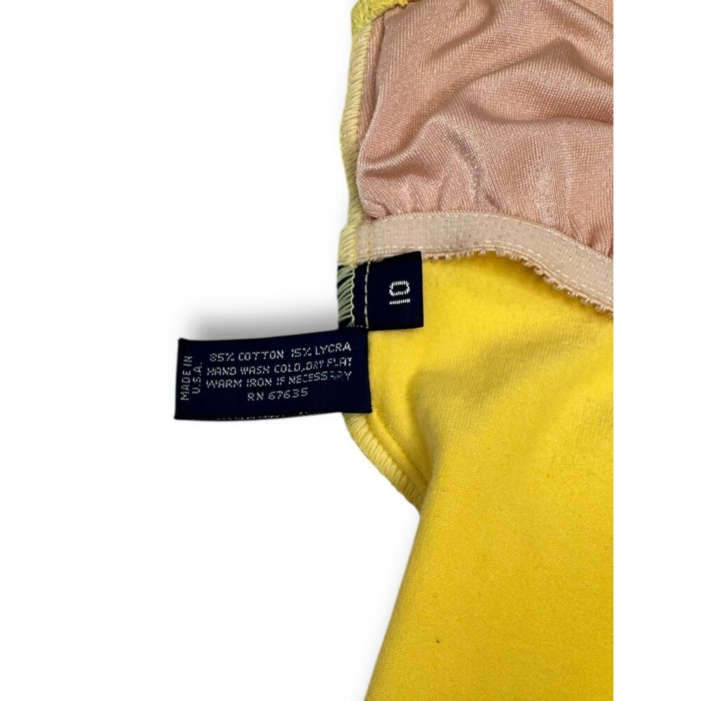 Ralph Lauren Yellow One-Piece Swimsuit Womens Size 10 Vintage 1980s - Picture 7 of 7